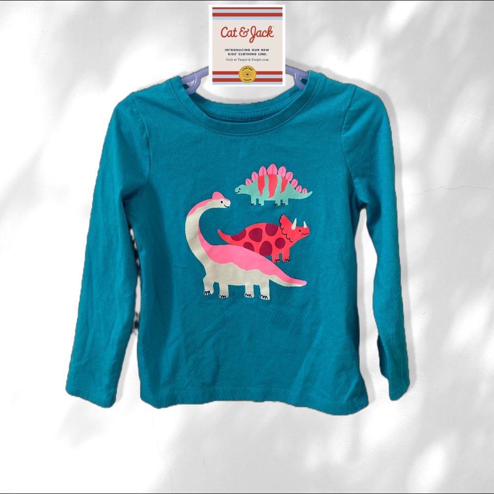 Cat & Jack Dinosaurs Graphic Long Sleeve